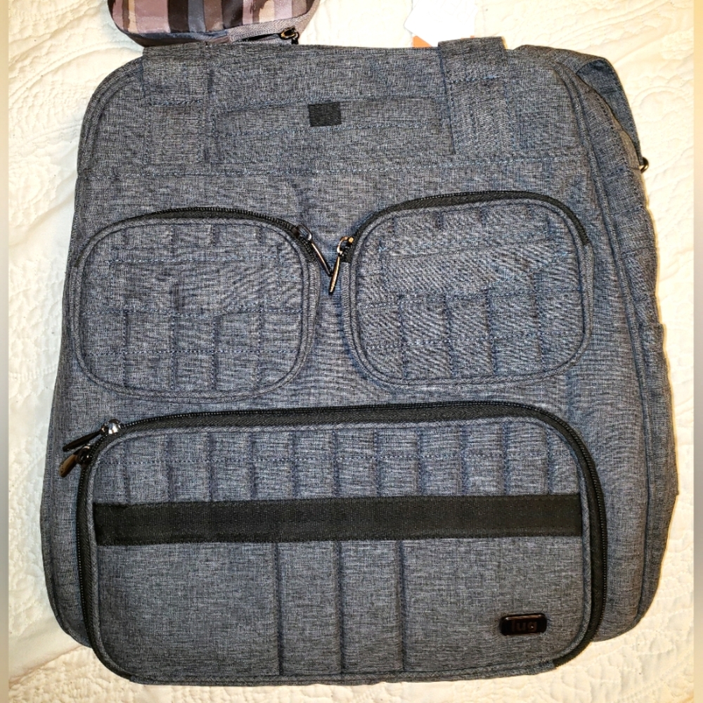 LUG Puddle Jumper w/Carry-all. 2 Piece Tote. Heather Gray. NEW w/tags